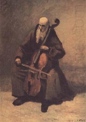 Jean Baptiste Camille  Corot Le moine au violoncelle (mk11) china oil painting image